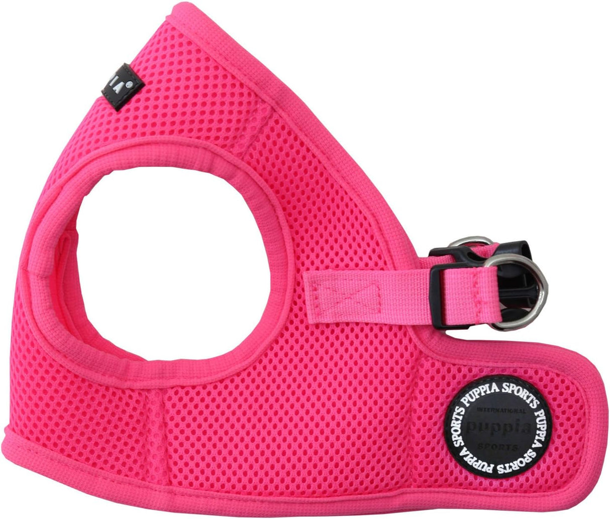 Puppia Soft Vest Harness model B Neon pink - Premium hondentuig > honden harnas from Puppia - Just €22.99! Shop now at Frenkiezdogshop