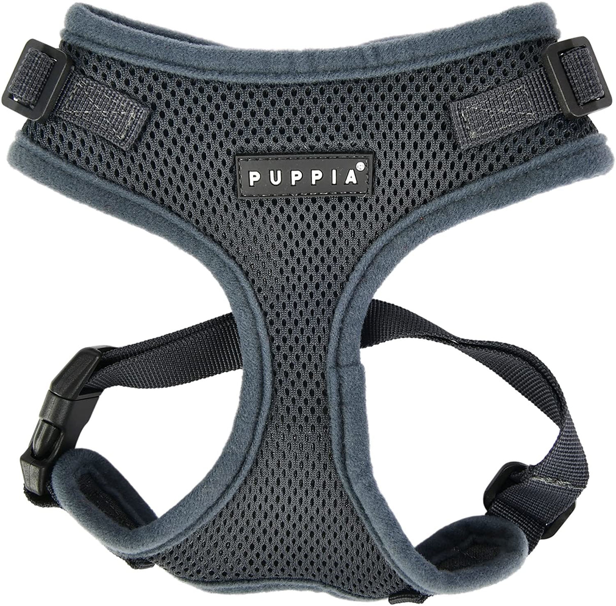 Puppia Soft Harness Ritefit Grey - Premium hondentuig > honden harnas from Puppia - Just €19.99! Shop now at Frenkiezdogshop