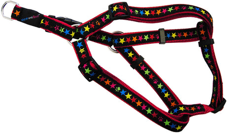 HemAndBoo black stars adjustable dog harness - Premium hondentuig > honden harnas from HemAndBoo - Just €10! Shop now at Frenkiezdogshop