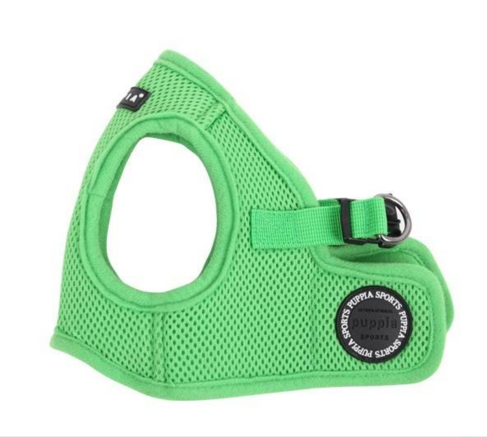 Puppia Soft Vest Harness model B green - Premium hondentuig > honden harnas from Puppia - Just €18.99! Shop now at Frenkiezdogshop