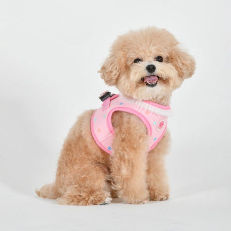 Pinkaholic Priya Vest Harness pink hondentuig > honden harnas > model B Small