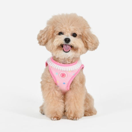 Pinkaholic Priya Vest Harness pink hondentuig > honden harnas > model B Small