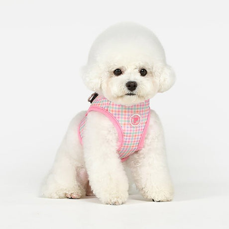 Pinkaholic Erasmus Vest Harness Pink hondentuig > honden harnas > model B Small