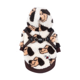 Puppia Max Hoody Jacket Harness Brown - Warm Hondenjasje met Geïntegreerd Tuig