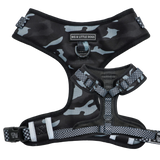 Big and Little Dogs Adjustable dog harness Black Camo - Premium hondentuig > honden harnas from Big and Little Dogs - Just €25.99! Shop now at Frenkiezdogshop