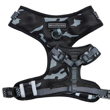 Big and Little Dogs Adjustable dog harness Black Camo - Premium hondentuig > honden harnas from Big and Little Dogs - Just €25.99! Shop now at Frenkiezdogshop