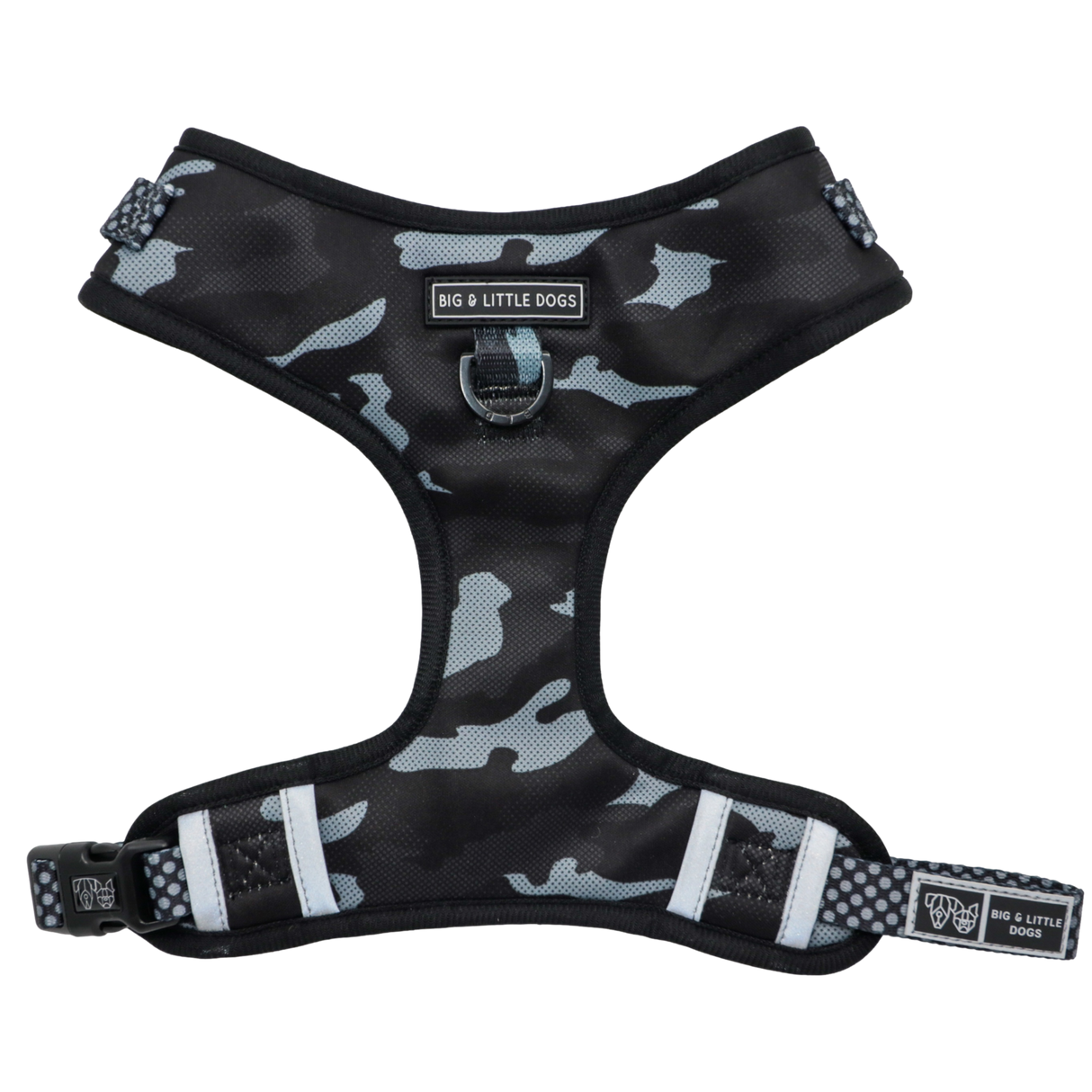 Big and Little Dogs Adjustable dog harness Black Camo - Premium hondentuig > honden harnas from Big and Little Dogs - Just €25.99! Shop now at Frenkiezdogshop