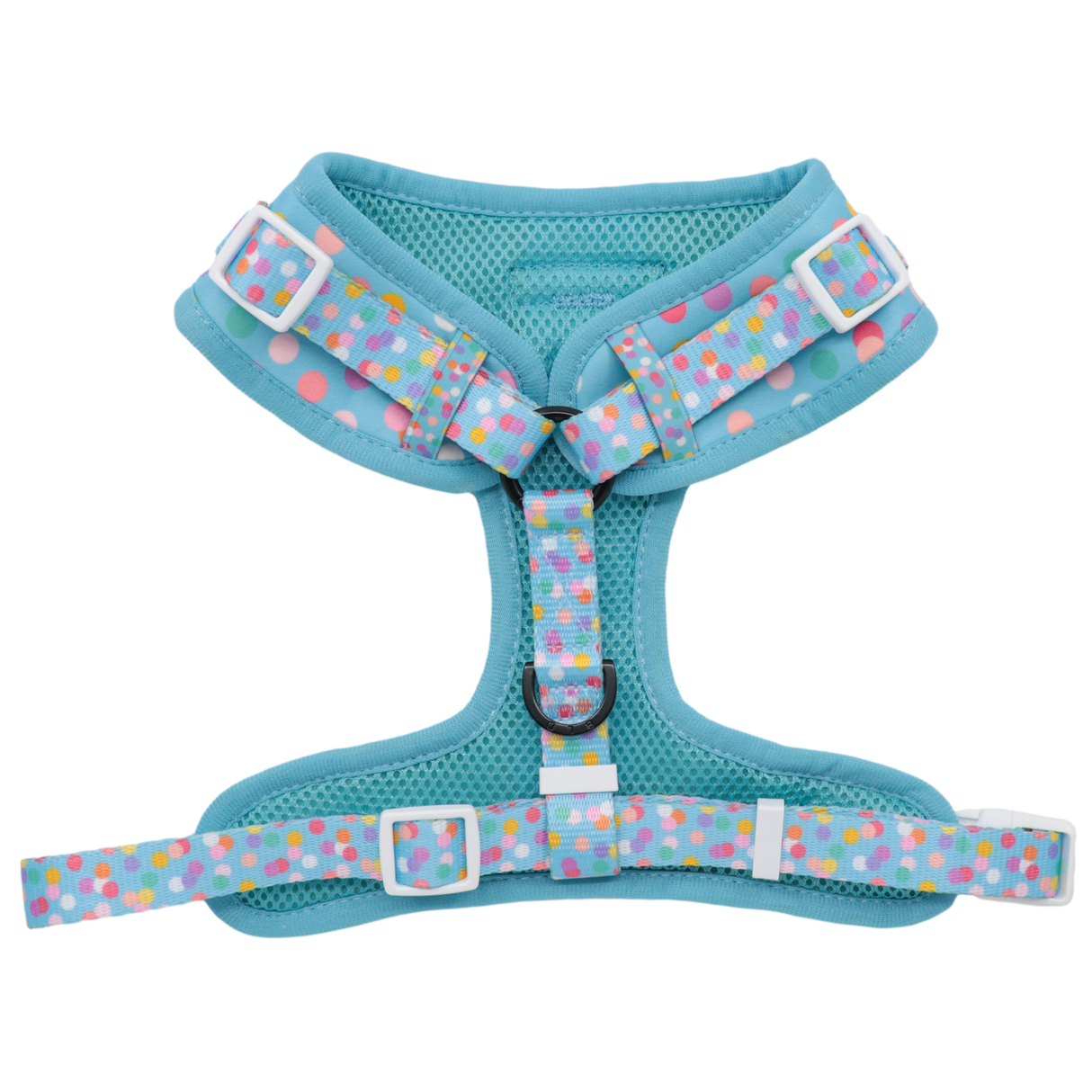 Big and Little Dogs Adjustable dog harness Blue Confetti - Premium hondentuig > honden harnas from Big and Little Dogs - Just €19.99! Shop now at Frenkiezdogshop