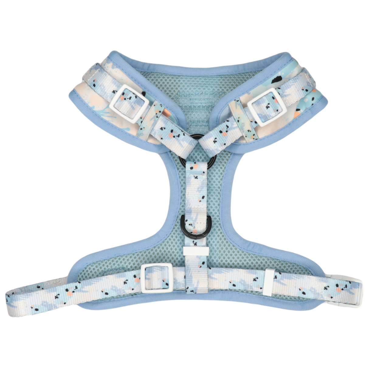 Big and Little Dogs Adjustable dog harness Blue Splatter Terrazzo - Premium hondentuig > honden harnas from Big and Little Dogs - Just €25.99! Shop now at Frenkiezdogshop