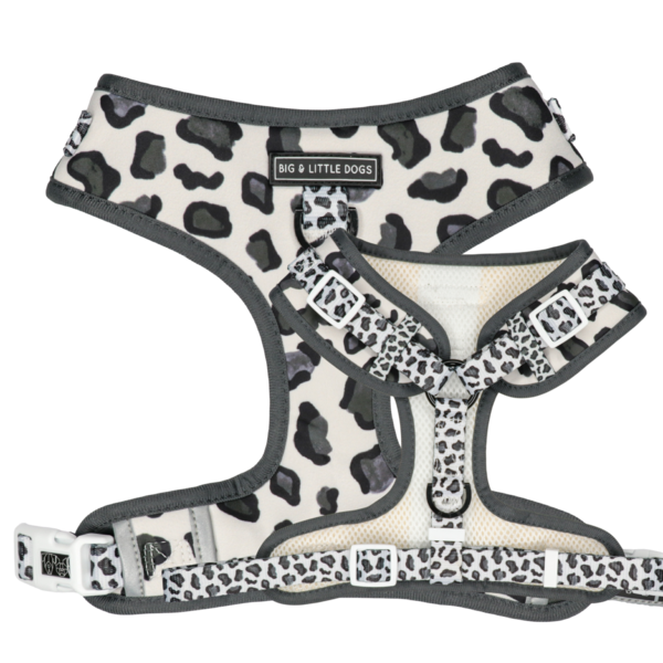 Big and Little Dogs Adjustable dog harness Grey Leopard - Premium hondentuig > honden harnas from Big and Little Dogs - Just €25.99! Shop now at Frenkiezdogshop