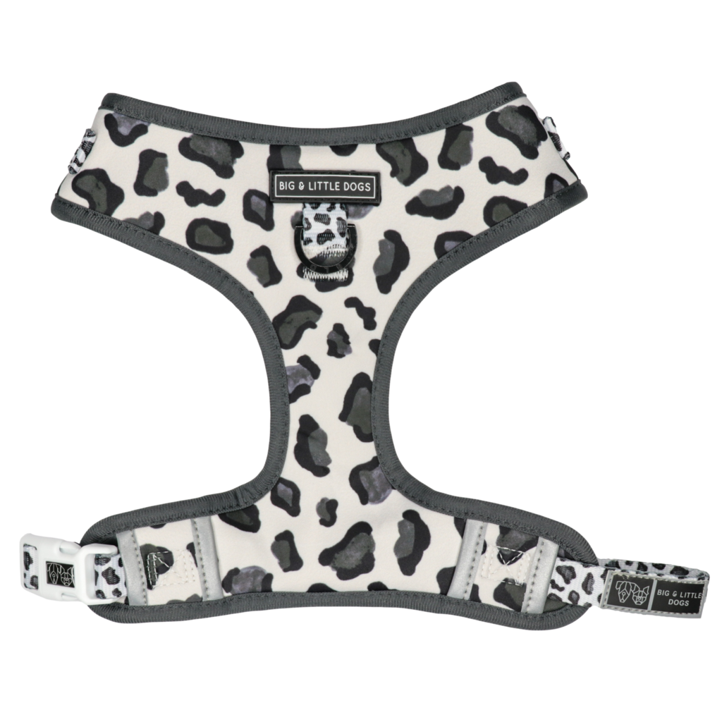 Big and Little Dogs Adjustable dog harness Grey Leopard - Premium hondentuig > honden harnas from Big and Little Dogs - Just €25.99! Shop now at Frenkiezdogshop