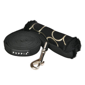 Puppia Florent Lijn Black hondenriem > hondenlijn Medium