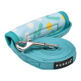 Puppia Fete Lijn Aqua - Premium hondenriem > hondenlijn from Puppia - Just €18.99! Shop now at Frenkiezdogshop