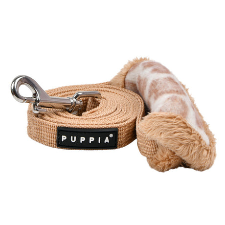 Puppia Kovo Lijn Beige - Premium hondenriem > hondenlijn from Puppia - Just €18.99! Shop now at Frenkiezdogshop