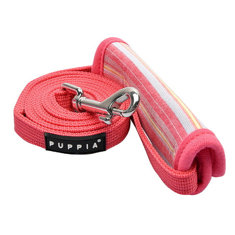 Puppia Theros Lijn Pink - Premium hondenriem > hondenlijn from Puppia - Just €18.99! Shop now at Frenkiezdogshop