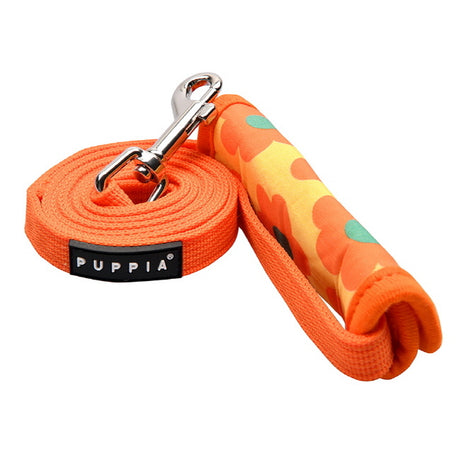 Puppia Bacopas Lijn Orange - Premium hondenriem > hondenlijn from Puppia - Just €18.99! Shop now at Frenkiezdogshop