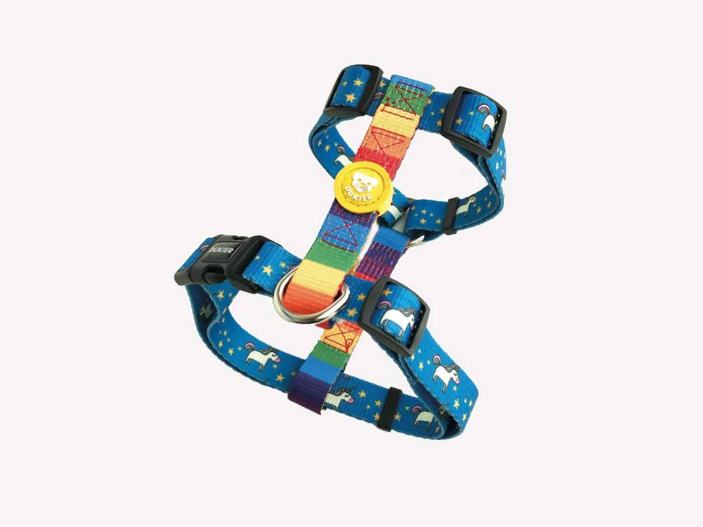 Dukier Classic Harness rainbow ( ALLEEN LARGE ) - Premium hondentuig > honden harnas from Dukier - Just €22.99! Shop now at Frenkiezdogshop