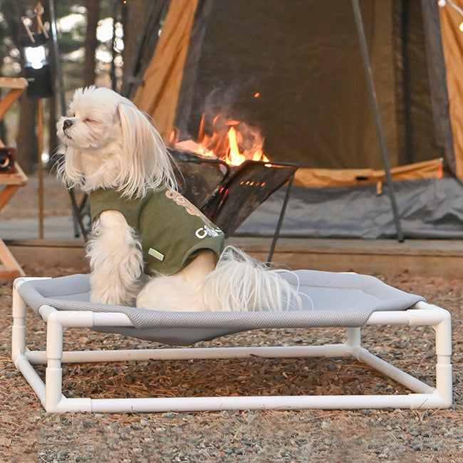 Olchi Camping Stretcher bed Grey - Premium hondenbed > hondenmand from Olchi - Just €54.99! Shop now at Frenkiezdogshop