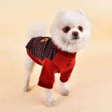 Puppia Elliot winter sweater Wine - Premium Hondenkleding > Hondentrui from Puppia - Just €44.99! Shop now at Frenkiezdogshop