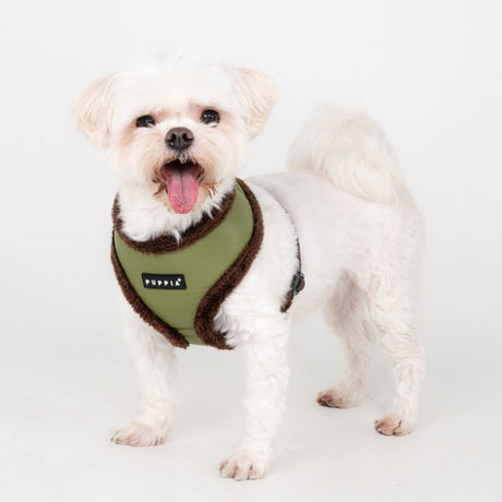 Puppia Wynter Harness model A Olive hondentuig > honden harnas > model A Small