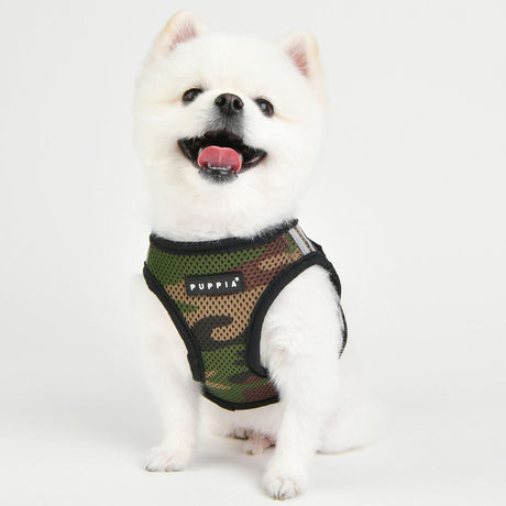 Puppia Soft Vest Harness PRO model B Camo hondentuig > honden harnas > model B Small