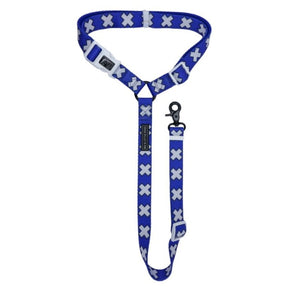Big and Little Dogs premium autogordel Blue X's Autogordel > Autoriem Standaard/One Size