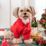 Puppia Blitzen Kerst Hoodie  Red - Premium Hondenkleding > Hondentrui from Puppia - Just €44.99! Shop now at Frenkiezdogshop