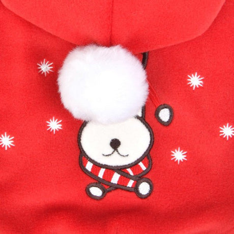 Puppia Blitzen Kerst Hoodie Red Hondenkleding > Hondentrui Small