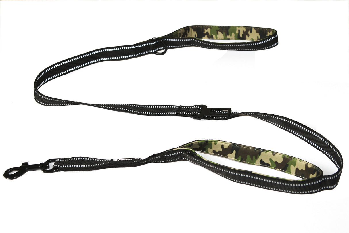 Frenkiez reflective dog leash camouflage - Premium hondenriem > hondenlijn from Frenkiez - Just €18.99! Shop now at Frenkiezdogshop