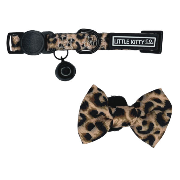 Little Kitty Cat Collar & Bow Tie Luxurious Leopard - Premium halsband > kattenhalsband from Little Kitty - Just €9.99! Shop now at Frenkiezdogshop