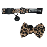 Little Kitty Cat Collar & Bow Tie Luxurious Leopard - Premium halsband > kattenhalsband from Little Kitty - Just €9.99! Shop now at Frenkiezdogshop