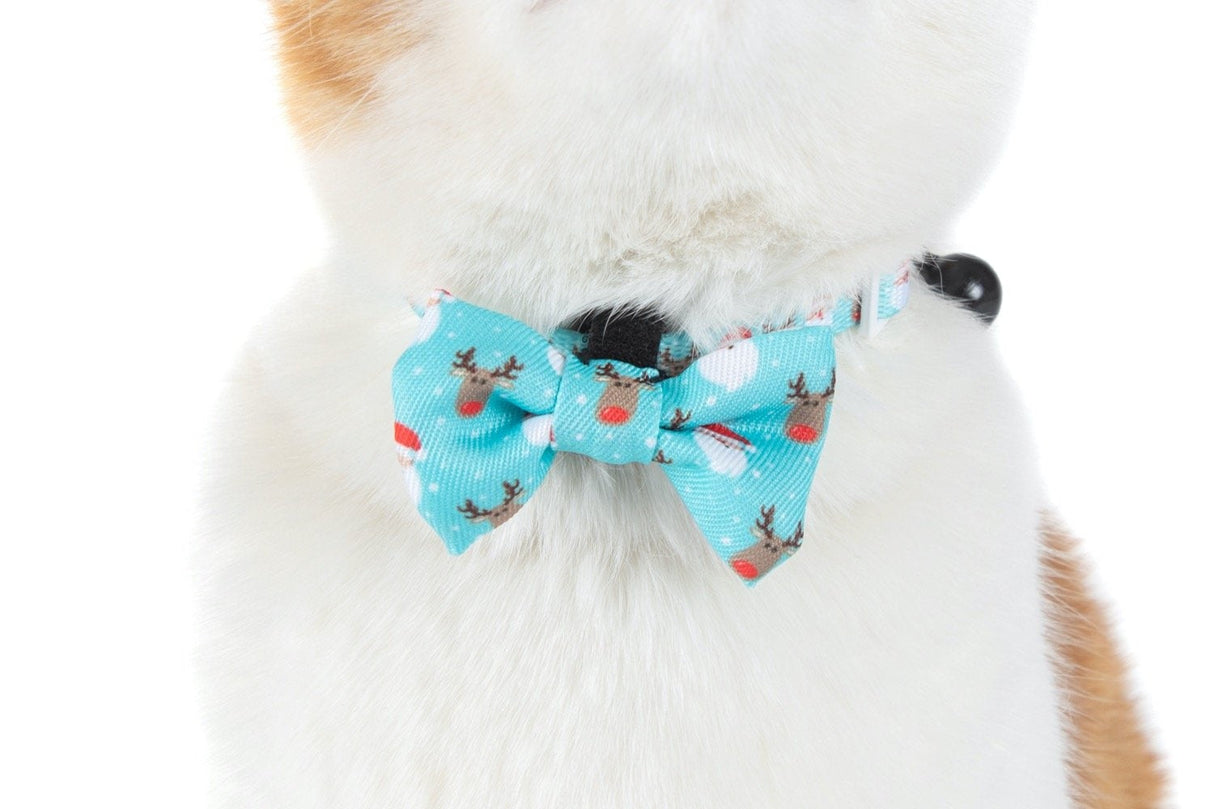 Little Kitty Cat Collar & Bow Tie Santa's Reindeers - Premium halsband > kattenhalsband from Little Kitty - Just €9.99! Shop now at Frenkiezdogshop