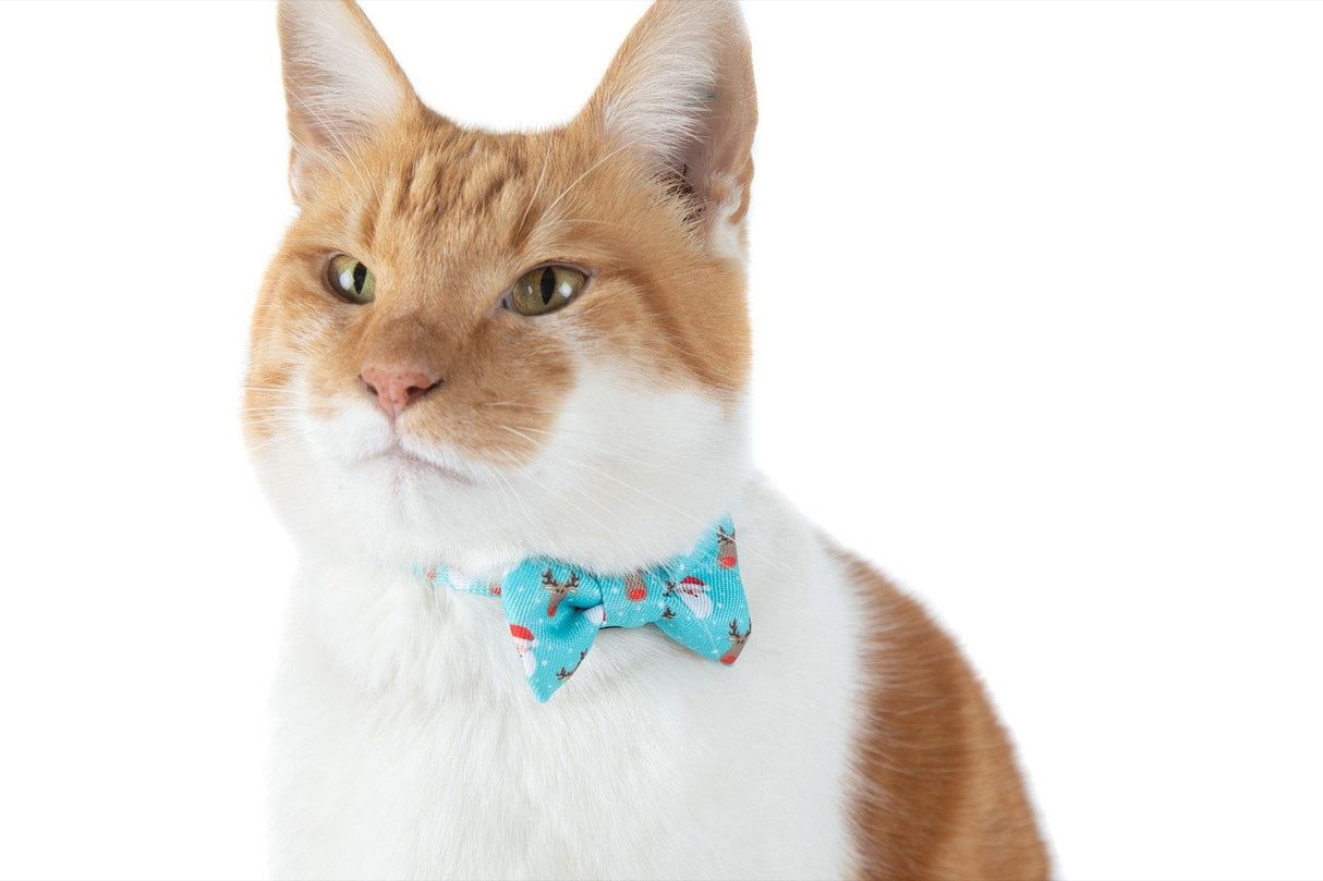 Little Kitty Cat Collar & Bow Tie Santa's Reindeers - Premium halsband > kattenhalsband from Little Kitty - Just €9.99! Shop now at Frenkiezdogshop