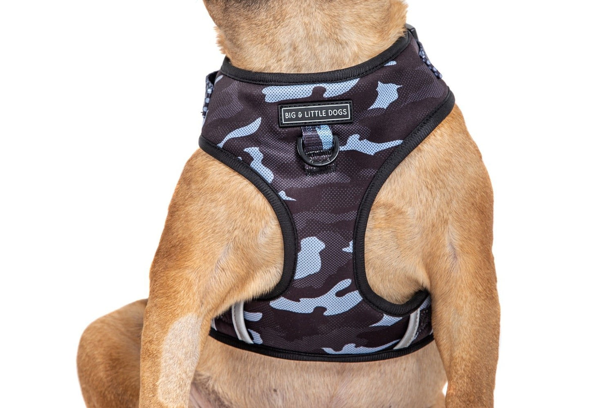 Big and Little Dogs Adjustable dog harness Black Camo - Premium hondentuig > honden harnas from Big and Little Dogs - Just €25.99! Shop now at Frenkiezdogshop