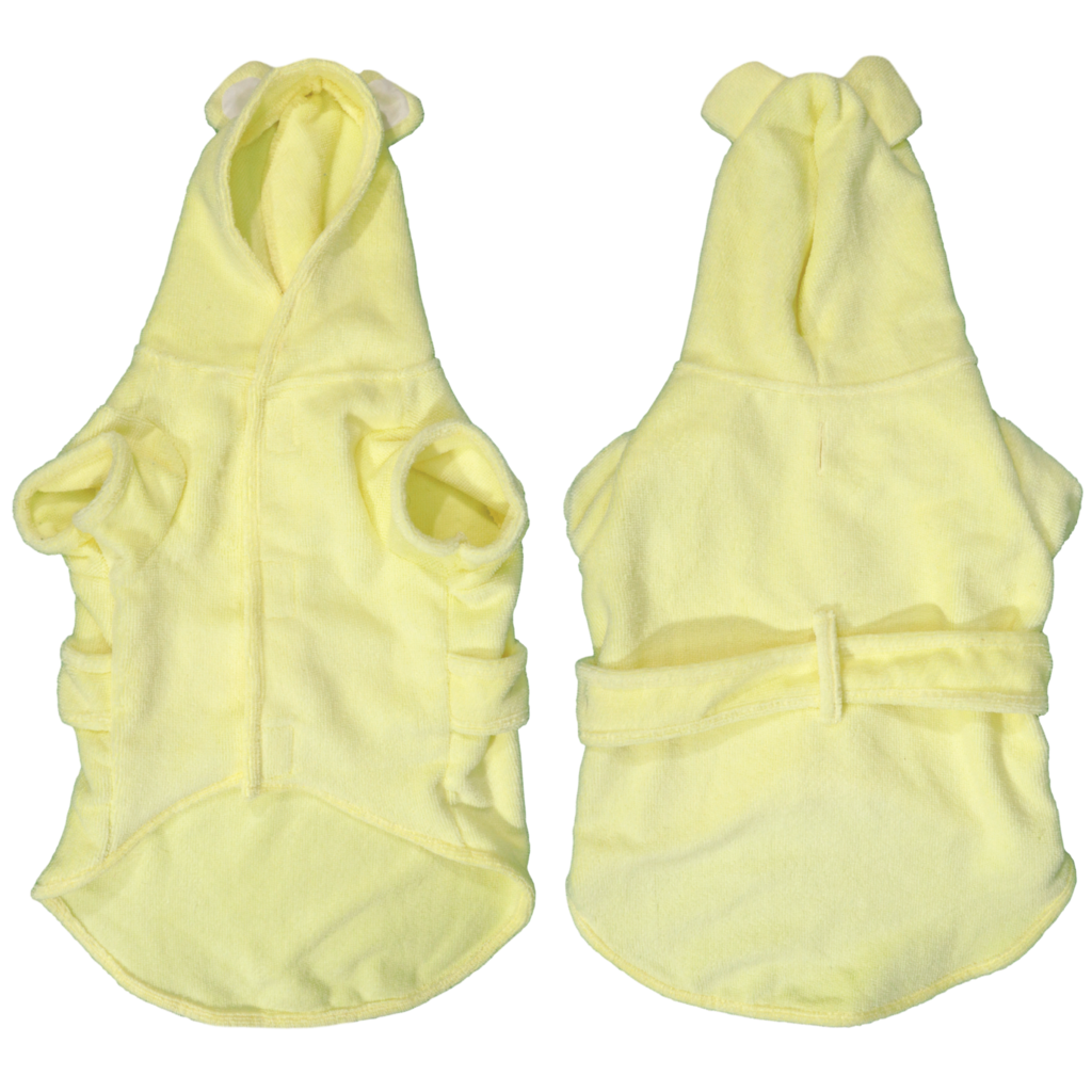 Big and Little Dogs Badjas Lemon - Premium Hondenbadjas > Dogrobe from Big and Little Dogs - Just €19.99! Shop now at Frenkiezdogshop