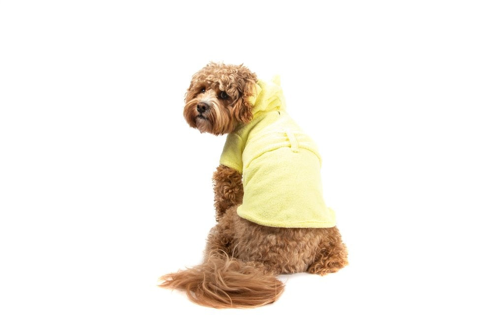 Big and Little Dogs Badjas Lemon - Premium Hondenbadjas > Dogrobe from Big and Little Dogs - Just €19.99! Shop now at Frenkiezdogshop