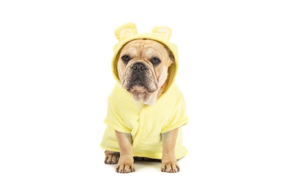 Big and Little Dogs Badjas Lemon - Premium Hondenbadjas > Dogrobe from Big and Little Dogs - Just €19.99! Shop now at Frenkiezdogshop