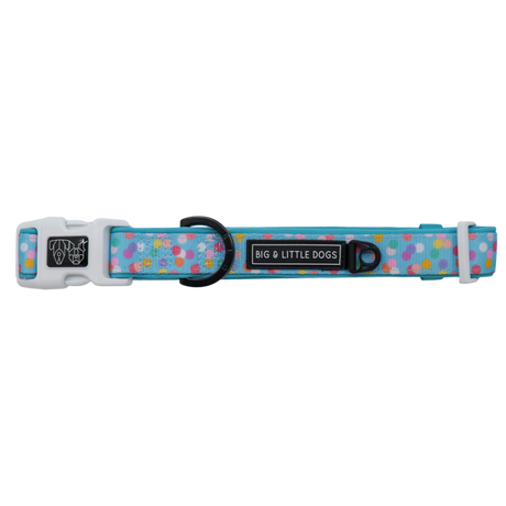 Big and Little Dogs Collar & Bow-tie Blue Confetti - Premium Hondenstrik > strik from Big and Little Dogs - Just €16.99! Shop now at Frenkiezdogshop