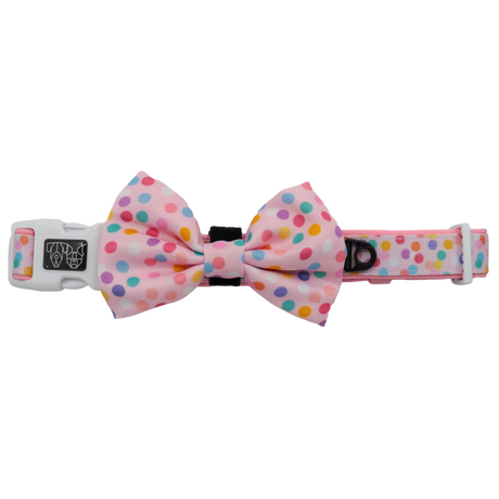 Big and Little Dogs Collar & Bow-tie Pink Confetti - Premium Hondenstrik > strik from Big and Little Dogs - Just €16.99! Shop now at Frenkiezdogshop