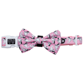 Big and Little Dogs Collar & Bow - tie Bite Me (Pink Version) halsband > hondenhalsband X - Small
