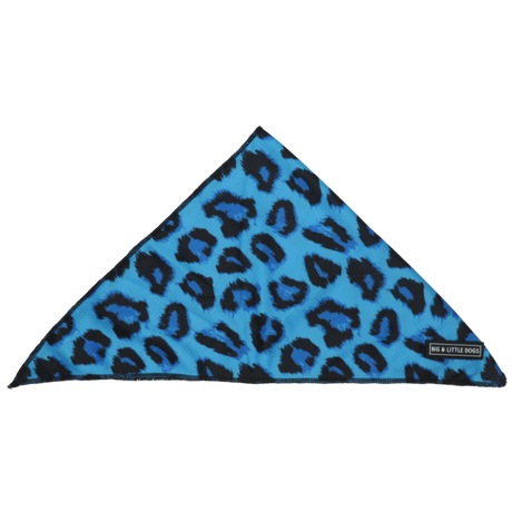 Big  and Little dogs Bandana Blue Leopard - Premium Bandana > Hondenbandana from Big and Little Dogs - Just €9.99! Shop now at Frenkiezdogshop