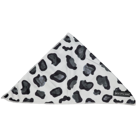 Big  and Little dogs Bandana Grey Leopard - Premium Bandana > Hondenbandana from Big and Little Dogs - Just €9.99! Shop now at Frenkiezdogshop