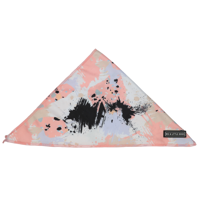 Big  and Little dogs Bandana Peach Splatter Terrazzo - Premium Bandana > Hondenbandana from Big and Little Dogs - Just €9.99! Shop now at Frenkiezdogshop