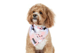 Big  and Little dogs Bandana Peach Splatter Terrazzo - Premium Bandana > Hondenbandana from Big and Little Dogs - Just €9.99! Shop now at Frenkiezdogshop