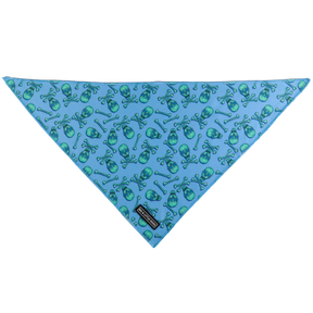 Big  and Little dogs Bandana Skulls & Bones (Blue Version) - Premium Bandana > Hondenbandana from Big and Little Dogs - Just €5! Shop now at Frenkiezdogshop