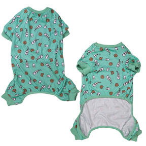 Big and Little Dogs Onesie Pyjama Milk & Cookies - Premium Hondenkleding > Hondenpyjama from Big and Little Dogs - Just €20! Shop now at Frenkiezdogshop