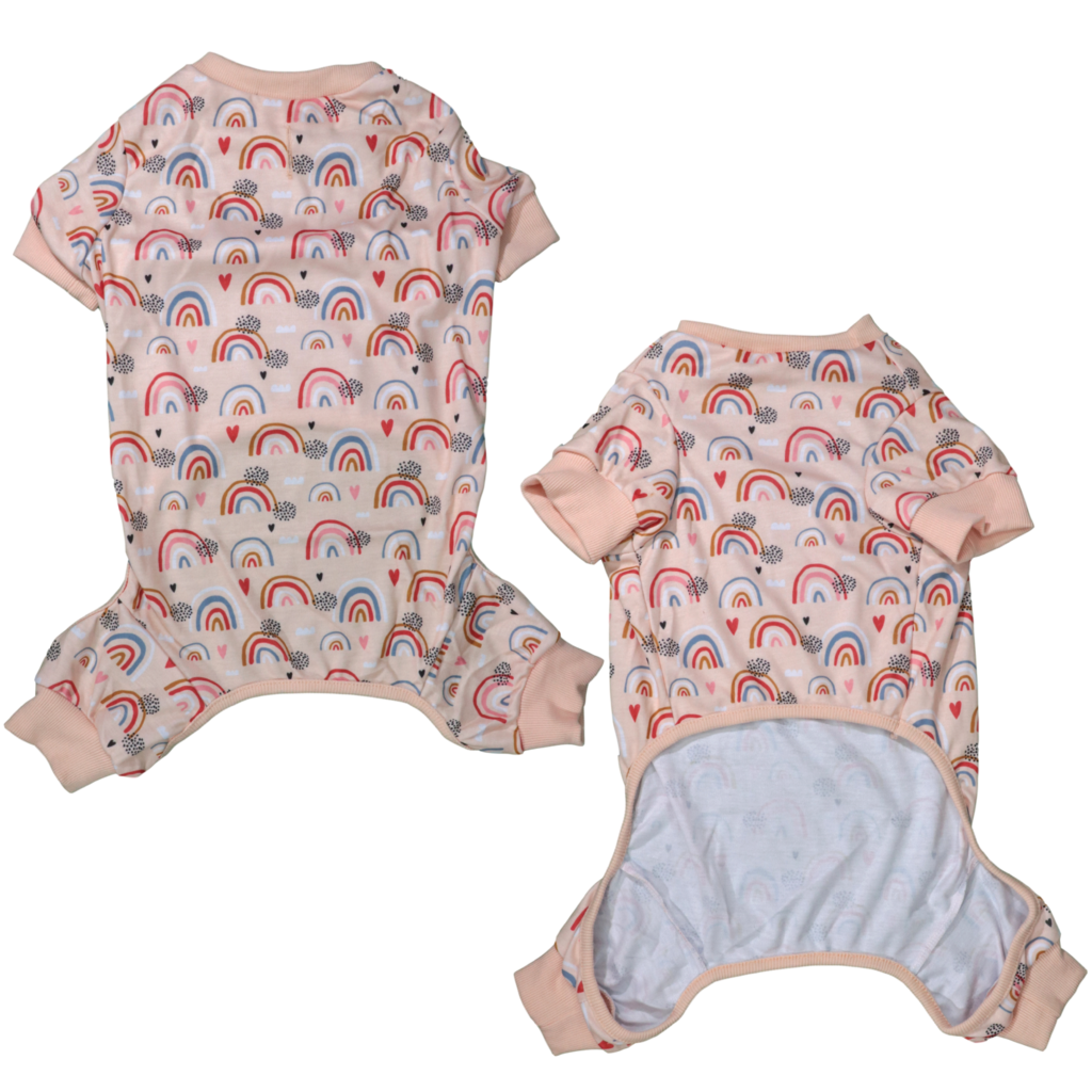 Big and Little Dogs Onesie Pyjama Rainbow Dreams - Premium Hondenkleding > Hondenpyjama from Big and Little Dogs - Just €20! Shop now at Frenkiezdogshop