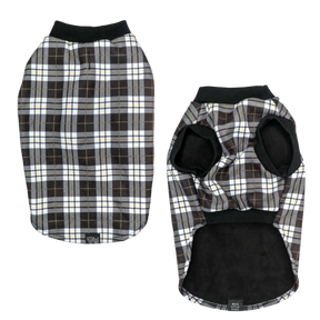 Big and Little Dogs Fleece Pyjama Black Plaid - Premium Hondenkleding > Hondenpyjama from Big and Little Dogs - Just €20! Shop now at Frenkiezdogshop