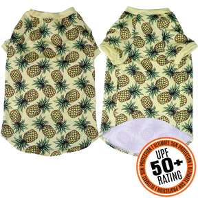 Big and Little Dogs strand shirt met UV bescherming  Lookin' Pine - Premium Hondenkleding > zonbescherming from Big and Little Dogs - Just €21.99! Shop now at Frenkiezdogshop