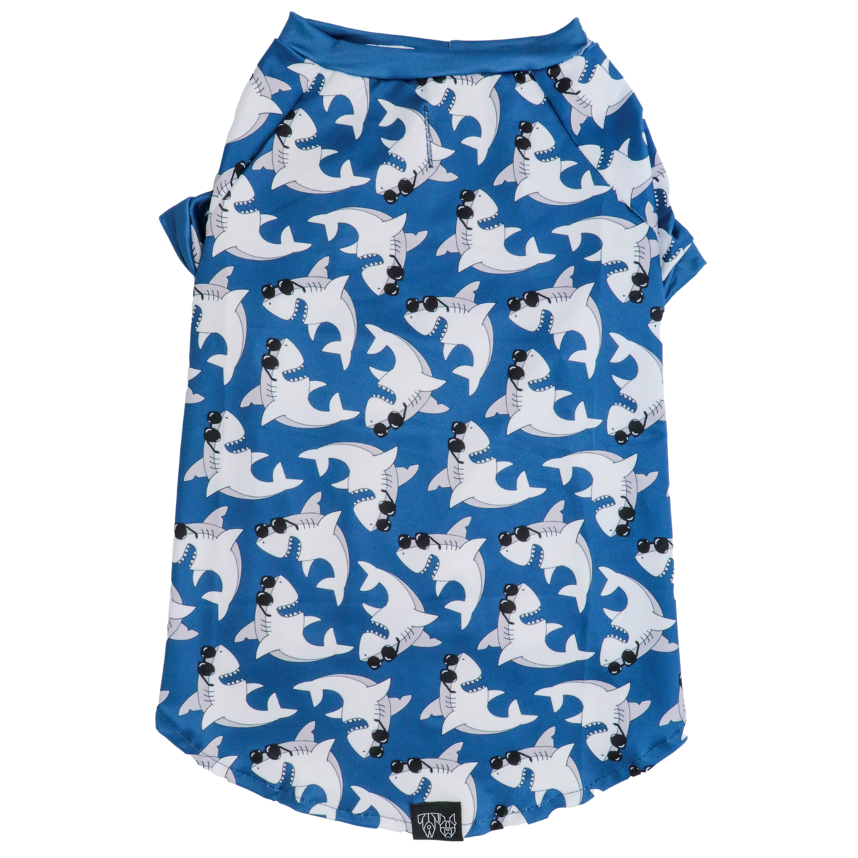 Big and Little Dogs strand shirt met UV bescherming  Bite Me (Blue Version) - Premium Hondenkleding > zonbescherming from Big and Little Dogs - Just €20.99! Shop now at Frenkiezdogshop